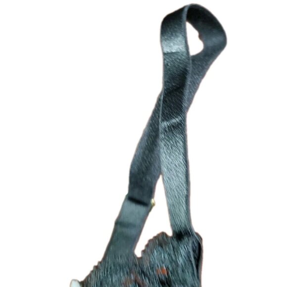 Natori Feathers Luxe Mesh Full Fit Lace Bra Black Size 32DDD - Picture 4 of 7